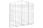 vidaXL 153389 Arched Gabion Basket 200x30x180/200cm Galvanised Iron vidaXL 153389 Arched Gabion Basket 200x30x180/200cm Galvanised Iron