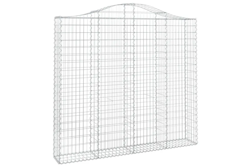vidaXL 153389 Arched Gabion Basket 200x30x180/200cm Galvanised Iron vidaXL 153389 Arched Gabion Basket 200x30x180/200cm Galvanised Iron