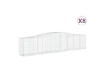 vidaXL 3145949 Arched Gabion Baskets 8 Pcs 400x50x80/100cm Galvanised Iron vidaXL 3145949 Arched Gabion Baskets 8 Pcs 400x50x80/100cm Galvanised Iron
