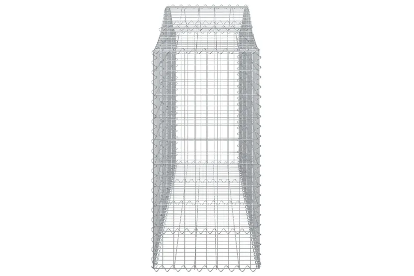 vidaXL 3145670 Arched Gabion Baskets 11 Pcs 200x50x120/140cm Galvanised Iron vidaXL 3145670 Arched Gabion Baskets 11 Pcs 200x50x120/140cm Galvanised Iron
