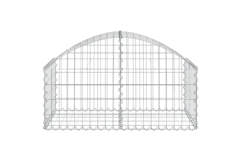 vidaXL 153432 Arched Gabion Basket 100x50x40/60cm Galvanised Iron vidaXL 153432 Arched Gabion Basket 100x50x40/60cm Galvanised Iron