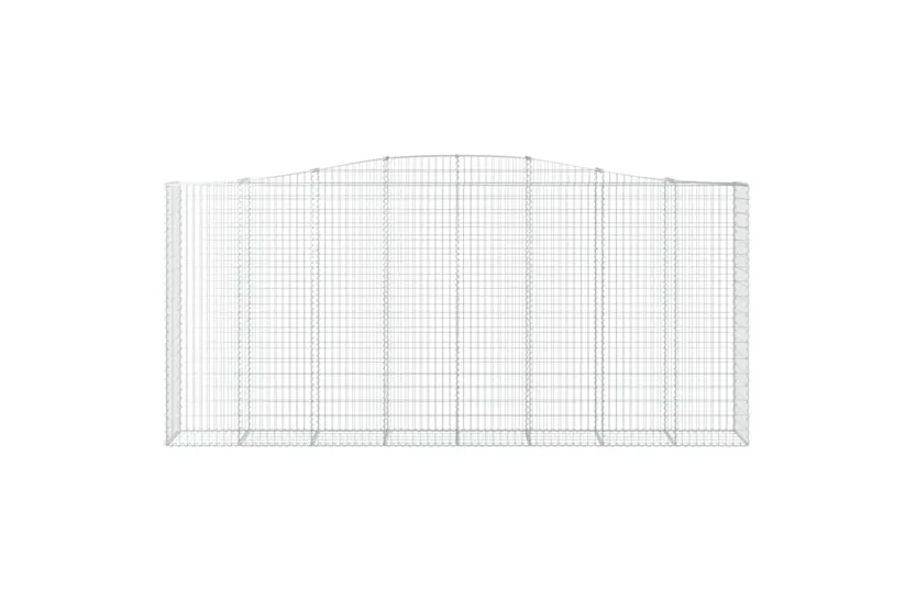 vidaXL 153419 Arched Gabion Basket 400x50x180/200cm Galvanised Iron vidaXL 153419 Arched Gabion Basket 400x50x180/200cm Galvanised Iron