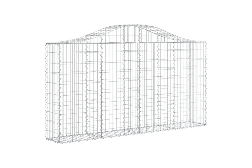 vidaXL 3145445 Arched Gabion Baskets 20 Pcs 200x30x100/120cm Galvanised Iron vidaXL 3145445 Arched Gabion Baskets 20 Pcs 200x30x100/120cm Galvanised Iron