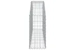 vidaXL 153443 Arched Gabion Basket 150x30x60/80cm Galvanised Iron vidaXL 153443 Arched Gabion Basket 150x30x60/80cm Galvanised Iron