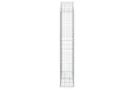 vidaXL 153428 Arched Gabion Basket 100x30x160/180cm Galvanised Iron vidaXL 153428 Arched Gabion Basket 100x30x160/180cm Galvanised Iron