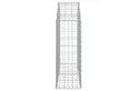 vidaXL 153424 Arched Gabion Basket 100x30x80/100cm Galvanised Iron vidaXL 153424 Arched Gabion Basket 100x30x80/100cm Galvanised Iron