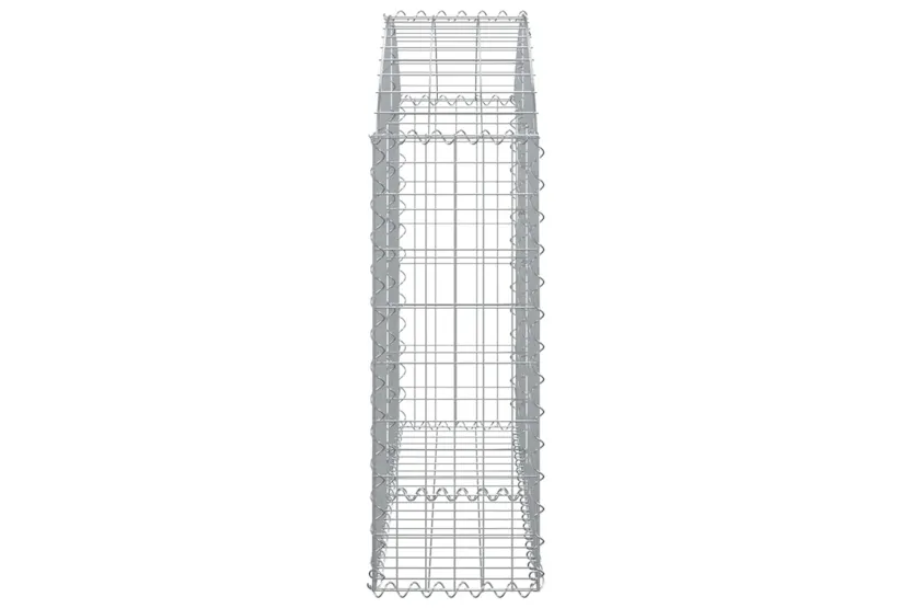 vidaXL 153424 Arched Gabion Basket 100x30x80/100cm Galvanised Iron vidaXL 153424 Arched Gabion Basket 100x30x80/100cm Galvanised Iron