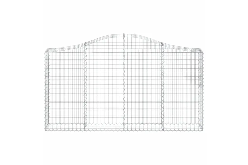 vidaXL 3145430 Arched Gabion Baskets 2 Pcs 200x30x100/120cm Galvanised Iron vidaXL 3145430 Arched Gabion Baskets 2 Pcs 200x30x100/120cm Galvanised Iron