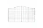 vidaXL 3145438 Arched Gabion Baskets 10 Pcs 200x30x100/120cm Galvanised Iron vidaXL 3145438 Arched Gabion Baskets 10 Pcs 200x30x100/120cm Galvanised Iron