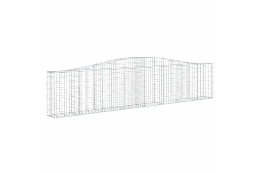 vidaXL 3145822 Arched Gabion Baskets 15 Pcs 400x30x80/100cm Galvanised Iron vidaXL 3145822 Arched Gabion Baskets 15 Pcs 400x30x80/100cm Galvanised Iron