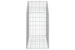 vidaXL 153434 Arched Gabion Basket 100x50x80/100cm Galvanised Iron vidaXL 153434 Arched Gabion Basket 100x50x80/100cm Galvanised Iron