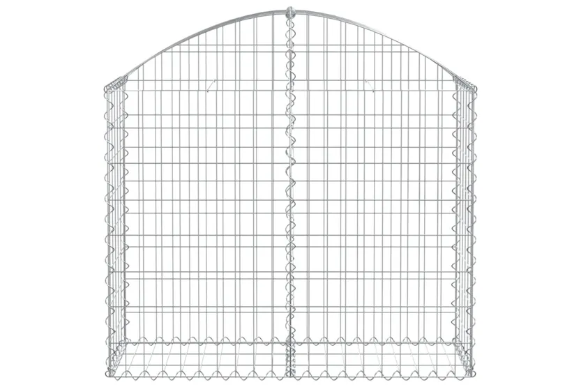 vidaXL 153424 Arched Gabion Basket 100x30x80/100cm Galvanised Iron vidaXL 153424 Arched Gabion Basket 100x30x80/100cm Galvanised Iron
