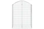 vidaXL 153436 Arched Gabion Basket 100x50x120/140cm Galvanised Iron vidaXL 153436 Arched Gabion Basket 100x50x120/140cm Galvanised Iron