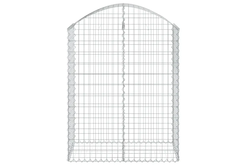 vidaXL 153436 Arched Gabion Basket 100x50x120/140cm Galvanised Iron vidaXL 153436 Arched Gabion Basket 100x50x120/140cm Galvanised Iron