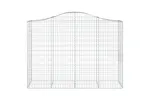 vidaXL 153397 Arched Gabion Basket 200x50x140/160cm Galvanised Iron vidaXL 153397 Arched Gabion Basket 200x50x140/160cm Galvanised Iron