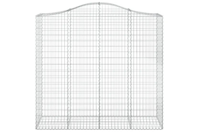 vidaXL 3145726 Arched Gabion Baskets 4 Pcs 200x50x180/200cm Galvanised Iron vidaXL 3145726 Arched Gabion Baskets 4 Pcs 200x50x180/200cm Galvanised Iron