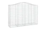 vidaXL 3145683 Arched Gabion Baskets 3 Pcs 200x50x140/160cm Galvanised Iron vidaXL 3145683 Arched Gabion Baskets 3 Pcs 200x50x140/160cm Galvanised Iron