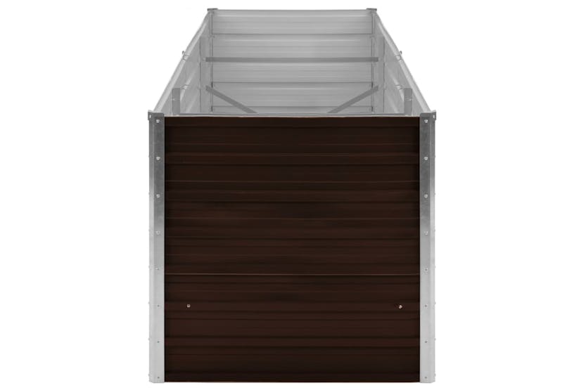 vidaXL 45713 Garden Raised Bed Brown 240x80x77cm Galvanised Steel vidaXL 45713 Garden Raised Bed Brown 240x80x77cm Galvanised Steel