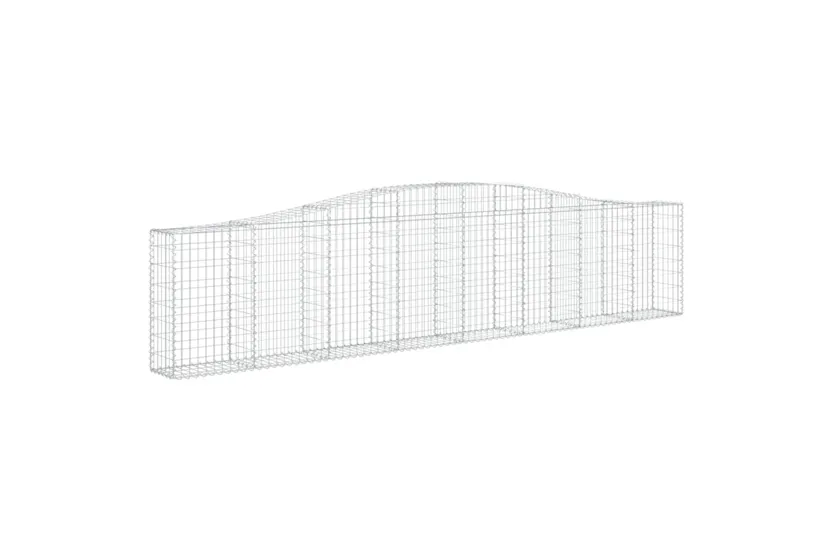 vidaXL 3145815 Arched Gabion Baskets 4 Pcs 400x30x80/100cm Galvanised Iron vidaXL 3145815 Arched Gabion Baskets 4 Pcs 400x30x80/100cm Galvanised Iron