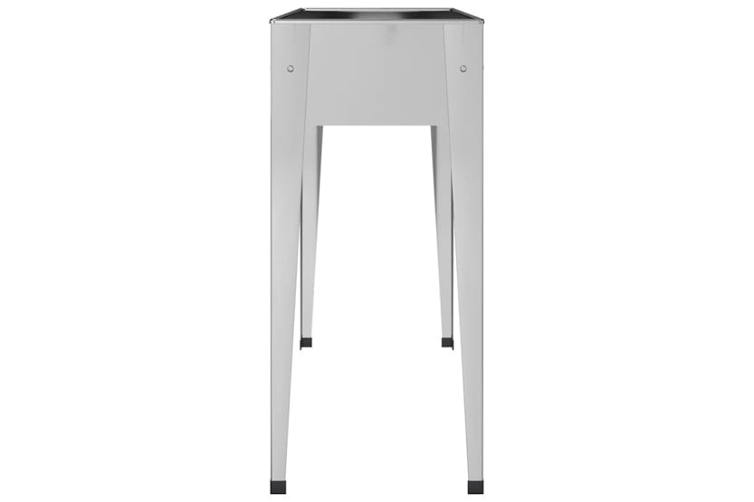 vidaXL 3154236 Garden Planters 2 Pcs Galvanised Steel vidaXL 3154236 Garden Planters 2 Pcs Galvanised Steel