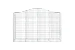 vidaXL 3145662 Arched Gabion Baskets 3 Pcs 200x50x120/140cm Galvanised Iron vidaXL 3145662 Arched Gabion Baskets 3 Pcs 200x50x120/140cm Galvanised Iron