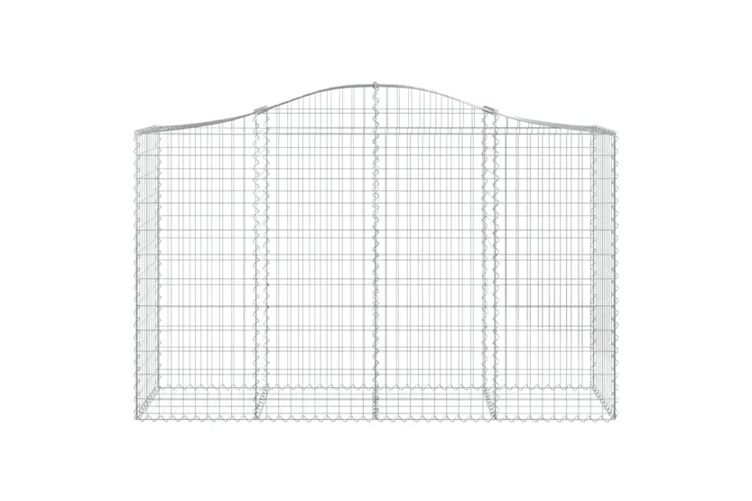 vidaXL 3145662 Arched Gabion Baskets 3 Pcs 200x50x120/140cm Galvanised Iron vidaXL 3145662 Arched Gabion Baskets 3 Pcs 200x50x120/140cm Galvanised Iron
