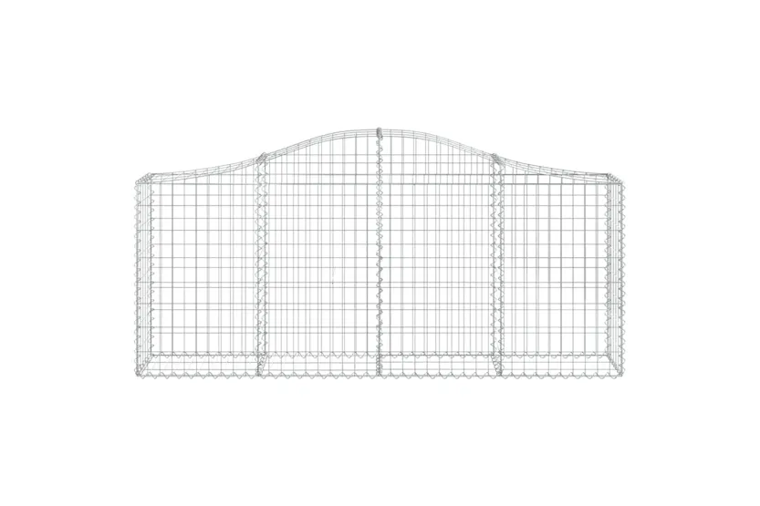vidaXL 3145420 Arched Gabion Baskets 13 Pcs 200x30x80/100cm Galvanised Iron vidaXL 3145420 Arched Gabion Baskets 13 Pcs 200x30x80/100cm Galvanised Iron