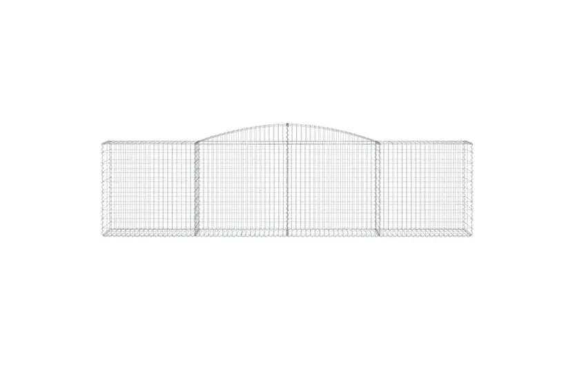 vidaXL 3147001 Arched Gabion Baskets 7 Pcs 400x50x100/120cm Galvanised Iron vidaXL 3147001 Arched Gabion Baskets 7 Pcs 400x50x100/120cm Galvanised Iron