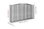 vidaXL 153421 Arched Gabion Basket 400x50x220/240cm Galvanised Iron vidaXL 153421 Arched Gabion Basket 400x50x220/240cm Galvanised Iron
