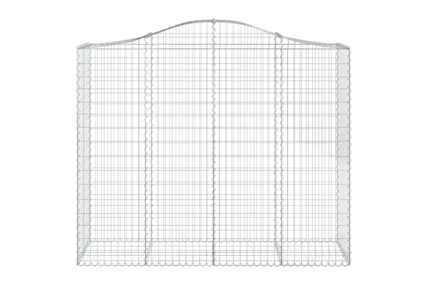 vidaXL 3145703 Arched Gabion Baskets 2 Pcs 200x50x160/180cm Galvanised Iron vidaXL 3145703 Arched Gabion Baskets 2 Pcs 200x50x160/180cm Galvanised Iron