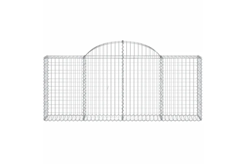vidaXL 3146092 Arched Gabion Baskets 5 Pcs 200x30x80/100cm Galvanised Iron vidaXL 3146092 Arched Gabion Baskets 5 Pcs 200x30x80/100cm Galvanised Iron