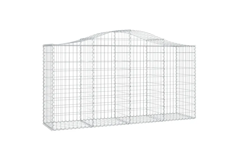 vidaXL 3145650 Arched Gabion Baskets 12 Pcs 200x50x100/120cm Galvanised Iron vidaXL 3145650 Arched Gabion Baskets 12 Pcs 200x50x100/120cm Galvanised Iron