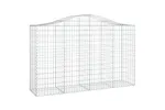 vidaXL 3145670 Arched Gabion Baskets 11 Pcs 200x50x120/140cm Galvanised Iron vidaXL 3145670 Arched Gabion Baskets 11 Pcs 200x50x120/140cm Galvanised Iron
