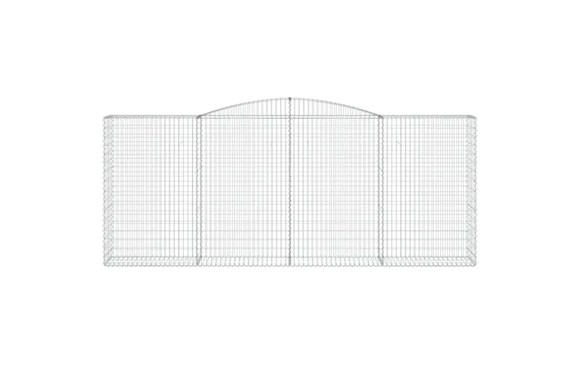 vidaXL 3147036 Arched Gabion Baskets 3 Pcs 400x50x160/180cm Galvanised Iron vidaXL 3147036 Arched Gabion Baskets 3 Pcs 400x50x160/180cm Galvanised Iron
