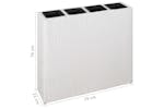 vidaXL 45427 Garden Raised Bed With 4 Pots Poly Rattan White vidaXL 45427 Garden Raised Bed With 4 Pots Poly Rattan White