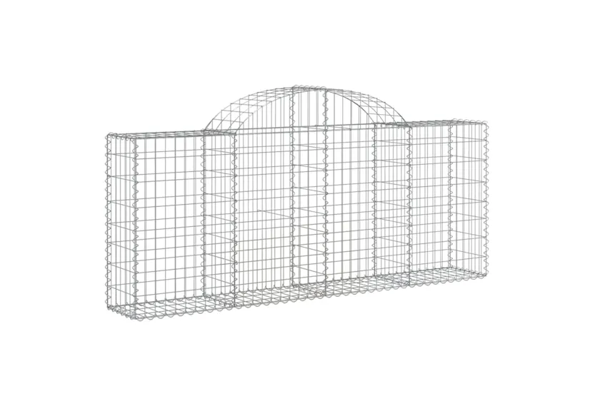vidaXL 3146090 Arched Gabion Baskets 3 Pcs 200x30x80/100cm Galvanised Iron vidaXL 3146090 Arched Gabion Baskets 3 Pcs 200x30x80/100cm Galvanised Iron