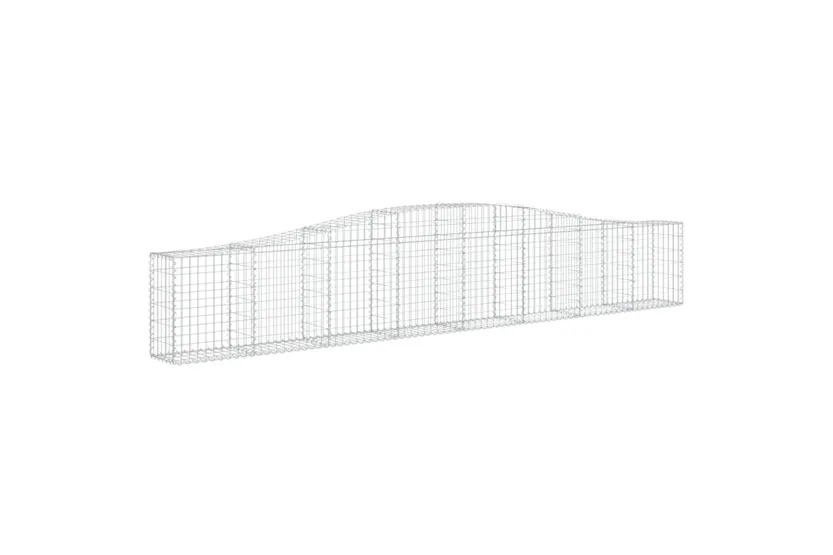 vidaXL 3145804 Arched Gabion Baskets 6 Pcs 400x30x60/80cm Galvanised Iron vidaXL 3145804 Arched Gabion Baskets 6 Pcs 400x30x60/80cm Galvanised Iron