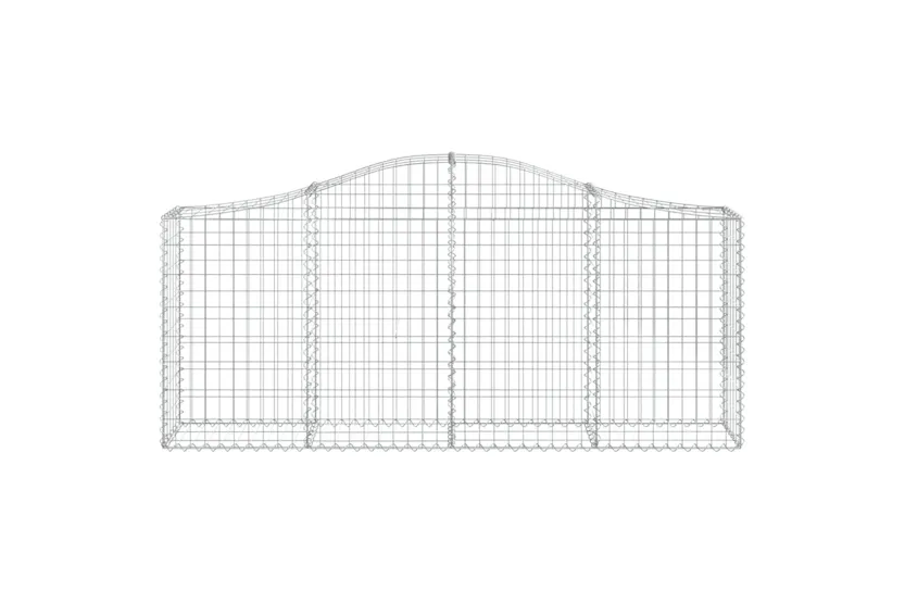 vidaXL 3145419 Arched Gabion Baskets 12 Pcs 200x30x80/100cm Galvanised Iron vidaXL 3145419 Arched Gabion Baskets 12 Pcs 200x30x80/100cm Galvanised Iron
