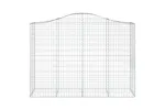 vidaXL 3145687 Arched Gabion Baskets 7 Pcs 200x50x140/160cm Galvanised Iron vidaXL 3145687 Arched Gabion Baskets 7 Pcs 200x50x140/160cm Galvanised Iron