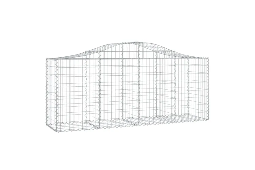 vidaXL 3145635 Arched Gabion Baskets 25 Pcs 200x50x80/100cm Galvanised Iron vidaXL 3145635 Arched Gabion Baskets 25 Pcs 200x50x80/100cm Galvanised Iron