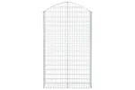 vidaXL 153428 Arched Gabion Basket 100x30x160/180cm Galvanised Iron vidaXL 153428 Arched Gabion Basket 100x30x160/180cm Galvanised Iron