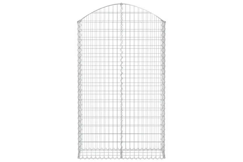 vidaXL 153428 Arched Gabion Basket 100x30x160/180cm Galvanised Iron vidaXL 153428 Arched Gabion Basket 100x30x160/180cm Galvanised Iron