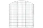 vidaXL 153447 Arched Gabion Basket 150x30x140/160cm Galvanised Iron vidaXL 153447 Arched Gabion Basket 150x30x140/160cm Galvanised Iron