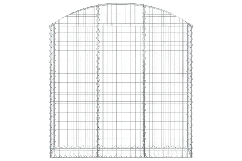 vidaXL 153447 Arched Gabion Basket 150x30x140/160cm Galvanised Iron vidaXL 153447 Arched Gabion Basket 150x30x140/160cm Galvanised Iron