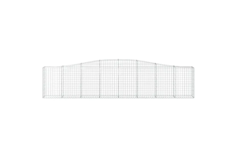 vidaXL 3145821 Arched Gabion Baskets 10 Pcs 400x30x80/100cm Galvanised Iron vidaXL 3145821 Arched Gabion Baskets 10 Pcs 400x30x80/100cm Galvanised Iron