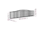 vidaXL 3145821 Arched Gabion Baskets 10 Pcs 400x30x80/100cm Galvanised Iron vidaXL 3145821 Arched Gabion Baskets 10 Pcs 400x30x80/100cm Galvanised Iron