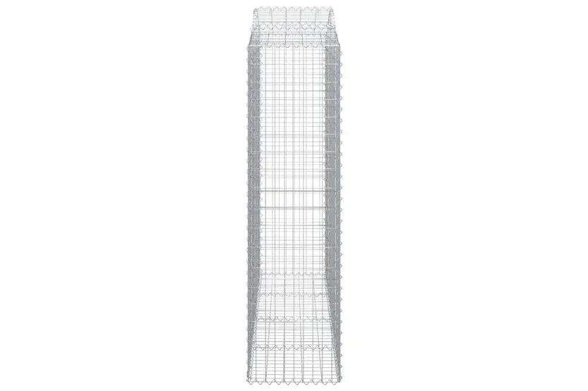vidaXL 3145724 Arched Gabion Baskets 2 Pcs 200x50x180/200cm Galvanised Iron vidaXL 3145724 Arched Gabion Baskets 2 Pcs 200x50x180/200cm Galvanised Iron