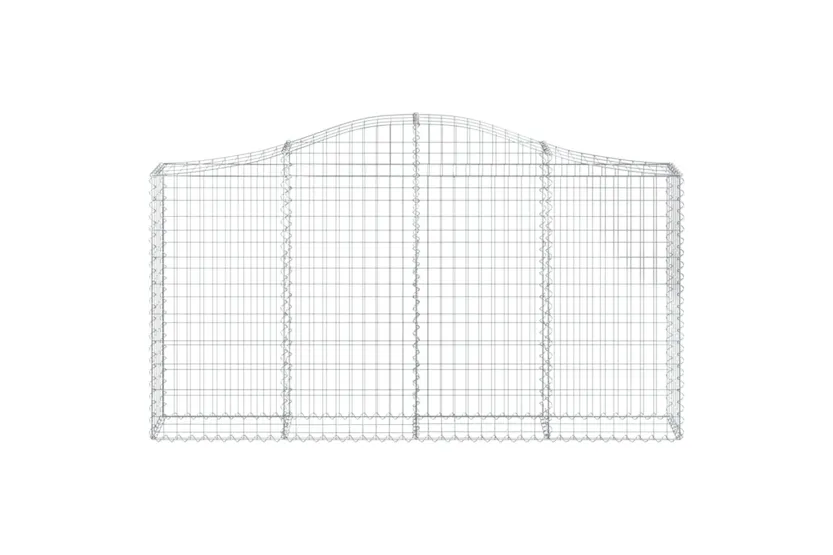 vidaXL 3145441 Arched Gabion Baskets 13 Pcs 200x30x100/120cm Galvanised Iron vidaXL 3145441 Arched Gabion Baskets 13 Pcs 200x30x100/120cm Galvanised Iron
