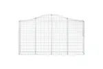 vidaXL 3145443 Arched Gabion Baskets 15 Pcs 200x30x100/120cm Galvanised Iron vidaXL 3145443 Arched Gabion Baskets 15 Pcs 200x30x100/120cm Galvanised Iron
