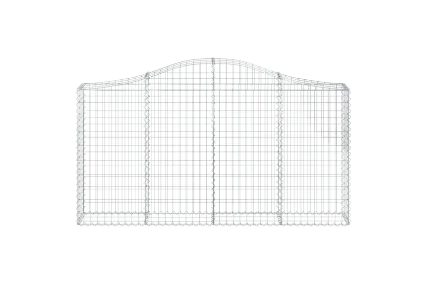 vidaXL 3145443 Arched Gabion Baskets 15 Pcs 200x30x100/120cm Galvanised Iron vidaXL 3145443 Arched Gabion Baskets 15 Pcs 200x30x100/120cm Galvanised Iron